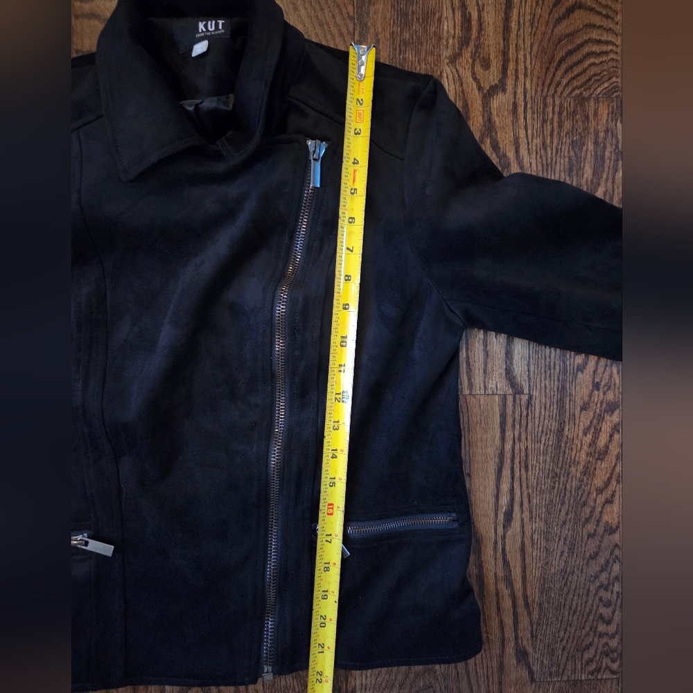 Kut from the Kloth Black Faux Suede Jacket - Picture 10 of 11